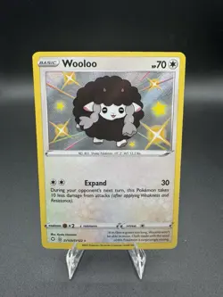 Pokemon TCG Wooloo Holo - Shining Fates: Shiny Vault SV103/SV122 - NM - Image 1