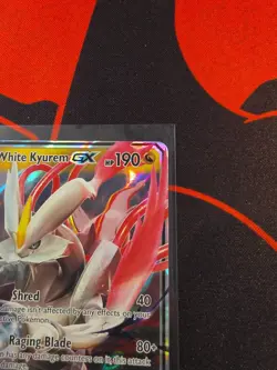 Pokemon White Kyurem GX Ultra Rare Holo 48/70 Dragon Majesty 190 HP Basic - Image 3