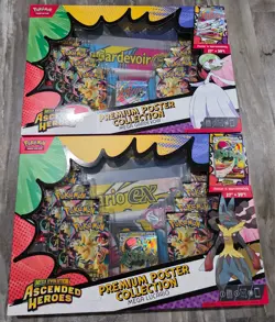 Pokemon Ascended Heroes Premium Poster Collection 2-Box Set BOTH BOXES SEALED! - Image 1