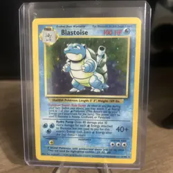 Pokemon Blastoise Base Set Holo Rare 2/102 Stage 2 100 HP English - Image 1