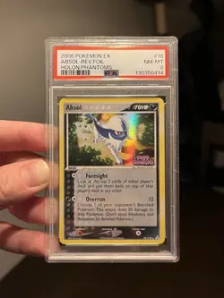 Absol PSA 8 Pokemon 2006 EX Holon Phantoms Reverse Stamped #18 Holo Bleed POP 27 - Image 5
