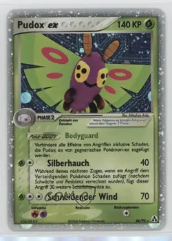 Dustox ex Holo German Pokemon EX Legend Maker #86 2006 - Image 1