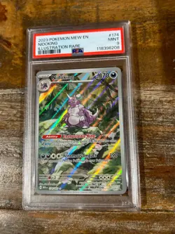 Pokemon 2023 Mew En 151 Illustration Rare NIDOKING #174 PSA 9 Mint - Image 1