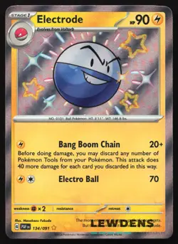 Electrode - 134/091 - Shiny Rare - Paldean Fates - Pokemon Card - Image 1