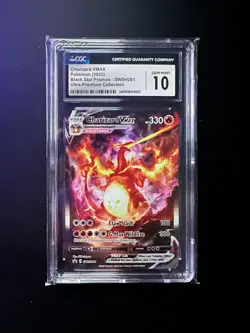 2022 Pokemon SWSH Black Star Promo Ultra Premium Charizard VMAX GRADE 10 CGC - Image 1