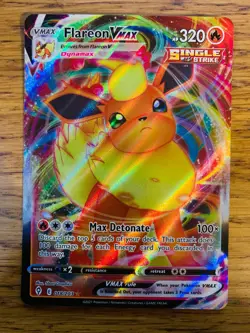 NM! Flareon VMAX (018/203) Evolving Skies Full Art Ultra Rare Pokemon Card! - Image 1