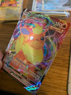 NM! Flareon VMAX (018/203) Evolving Skies Full Art Ultra Rare Pokemon Card! - Image 4