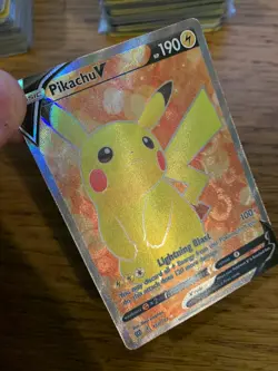 NEAR MINT! Pikachu V (157/172) Brilliant Stars Ultra Rare Full Art Holo Card! - Image 3