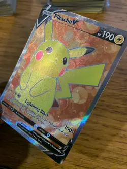 NEAR MINT! Pikachu V (157/172) Brilliant Stars Ultra Rare Full Art Holo Card! - Image 4