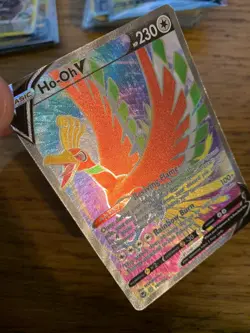 NEAR MINT! Ho-oh V (187/195) Silver Tempest Full Art Ultra Rare Pokemon Card! - Image 3