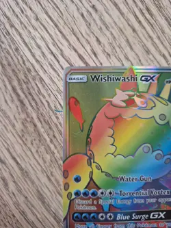 Pokemon TCG Wishiwashi GX Ultra Rare Holo Card Guardians Rising Mint Condition - Image 2