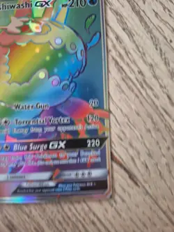 Pokemon TCG Wishiwashi GX Ultra Rare Holo Card Guardians Rising Mint Condition - Image 4