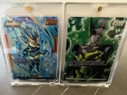 Dragon Ball Super Card Game Alt Art Vegeta + Cell Leader Rare Lot TCG Near Mint - Image 1