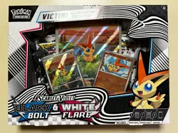 SEALED Pokemon Black Bolt White Flare Victini Illustration Collection - Image 1