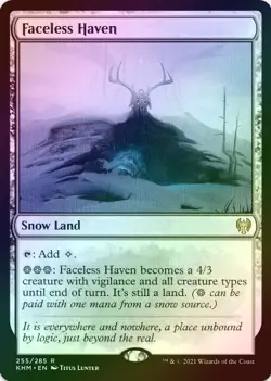 1 x Faceless Haven - Foil - Kaldheim - LP - Magic The Gathering - MTG - Image 1