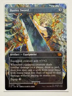 Magic: The Gathering MTG FINAL FANTASY #351 Buster Sword (Borderless) - Image 1