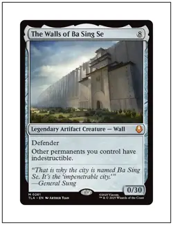 1x The Walls of Ba Sing Se, Avatar, Magic the Gathering MTG NM - Image 1