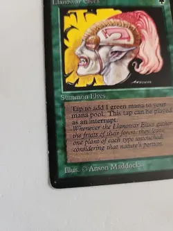 Llanowar Elves Beta LP Lightly Played MTG - Image 2