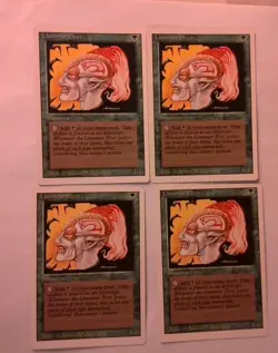4X Revised Llanowar Elves, NM MTG, playset - Image 1