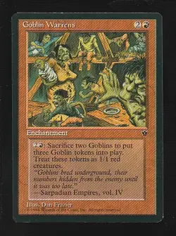 MTG Fallen Empires Goblin Warrens - Image 1
