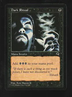 MTG Tempest Dark Ritual - Image 1
