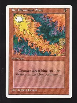 MTG 4th Edition Red Elemental Blast - Image 1