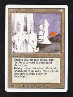 MTG Revised Ivory Tower - Image 1