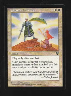 MTG Mirage Jabari's Influence - Image 1