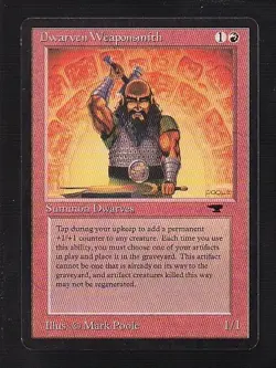 MTG Antiquities Dwarven Weaponsmith - Image 1