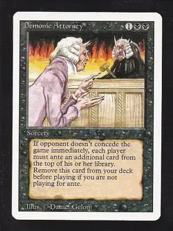 MTG Revised Demonic Attorney - Image 1