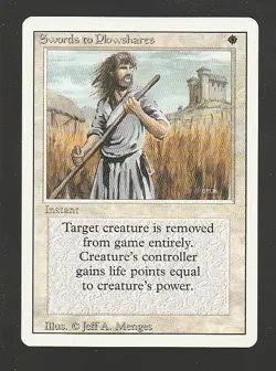 MTG Revised Swords to Plowshares - Image 1