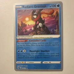 Pokemon TCG Radiant Greninja World Championship Decks Radiant Rare Promo 046/189 - Image 1