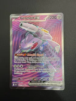 Pokemon Card - Genesect ex 161/086 Full Art - Black Bolt - Image 1
