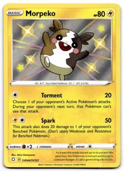 Morpeko SV044/SV122 Shiny Rare Shining Fates Shiny Vault Pokemon Holo Near Mint - Image 1