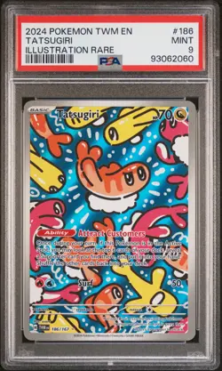 Tatsugiri 186/167 Illustration Rare Twm En-twilight Masquerade Pokemon PSA 9 - Image 1