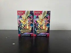 2x Pokemon TCG Mega Evolution Ascended Heroes Booster Bundle Sealed 6 Packs - Image 1