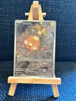 Pokemon Stunfisk 202/191 Illustration Rare SV08: Surging Sparks Full Art Holo NM - Image 1