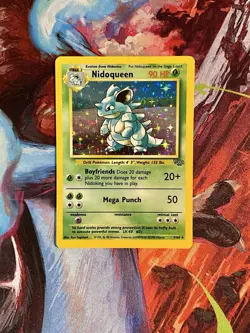 Nidoqueen 7/64 Holo Rare Jungle Pokemon Unlimited Holo Lightly Played / NM - Image 1