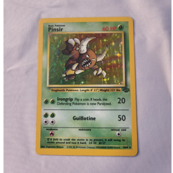 Pokemon Pinsir 9/64 Jungle Holo Rare Card 1999 English Kagemaru Himeno - Image 1