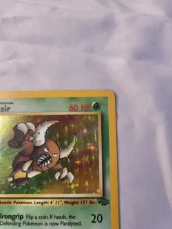 Pokemon Pinsir 9/64 Jungle Holo Rare Card 1999 English Kagemaru Himeno - Image 5