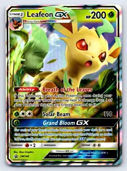 Leafeon GX - SM146 Holo Promo Sun & Moon Promo Pokemon Near Mint - Image 1
