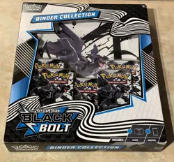 Pokemon TCG S&V - Black Bolt Binder Collection Box (5 Packs) BRAND NEW & SEALED - Image 1
