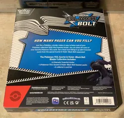 Pokemon TCG S&V - Black Bolt Binder Collection Box (5 Packs) BRAND NEW & SEALED - Image 2