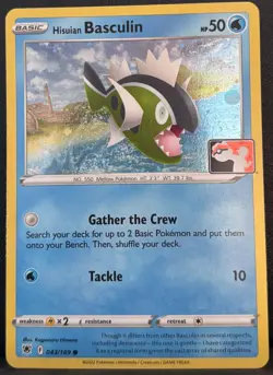 Hisuian Basculin 043/189 Holo Common Prize Pack Series Cards Pokemon LP - Image 1