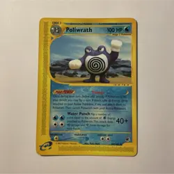 Pokemon TCG Poliwrath Expedition Base Set Rare 060/165 100 HP Regular - Image 1