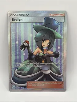 Pokemon Evelyn Full Art Trainer Sm-Team Up Holo Card 175/181 MP - Image 1