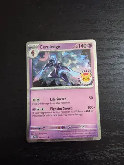 Ceruledge 40/91 Pokemon Day 2024 (Cosmos Holo) Promo Pokemon TCG NM - Image 1