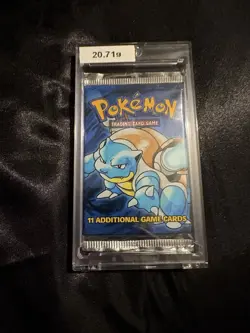Pokemon Blastiose Base Set Booster Pack Sealed - Image 1
