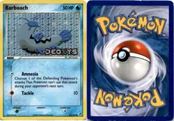 2005 Pokemon, EX Deoxys, #54/107 Barboach, Reverse Holo Common - Image 1