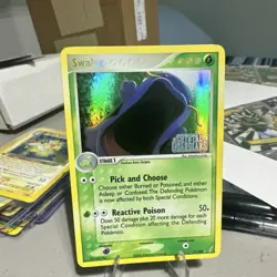 Pokemon TCG Swalot Reverse Holo Rare 80 HP EX Crystal Guardians 11/100 2006 Eng - Image 1